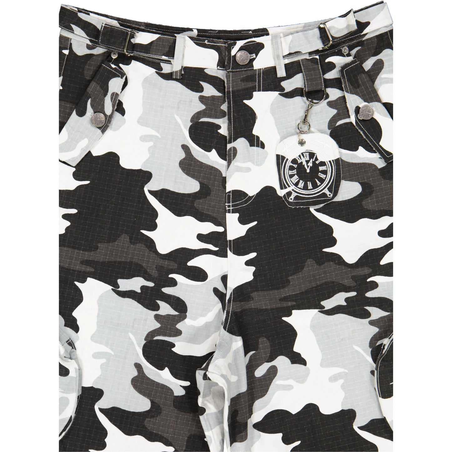 BLACK & WHITE CAMOUFLAGE SHORT