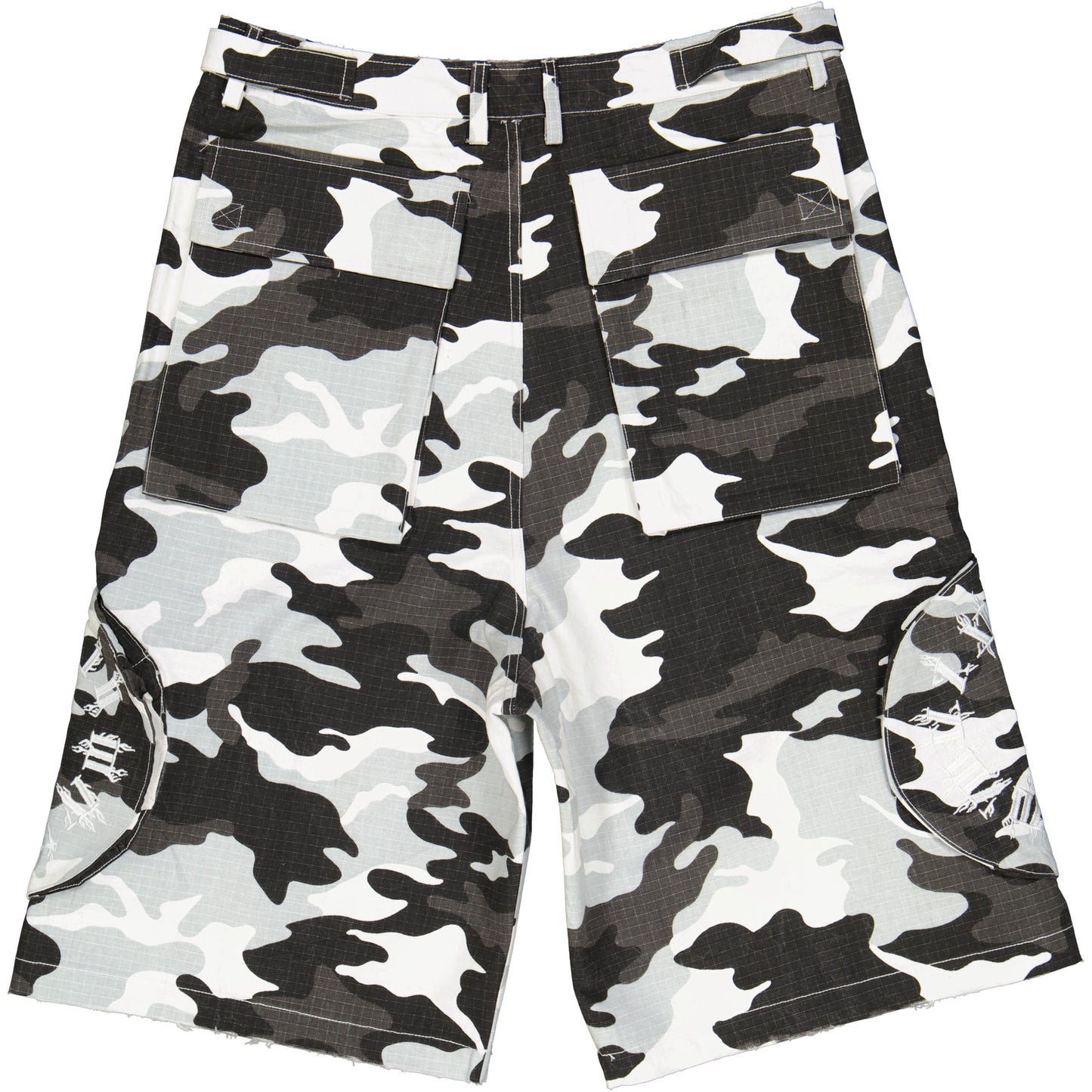 BLACK & WHITE CAMOUFLAGE SHORT