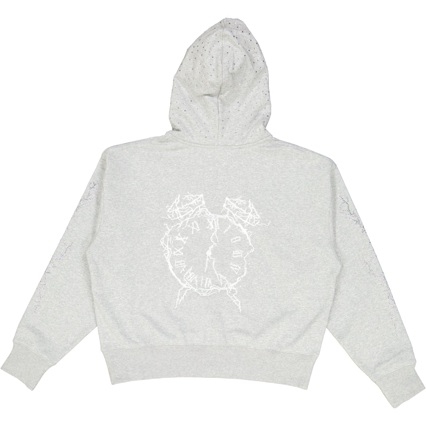 GREY LIGHTNING HOODIE