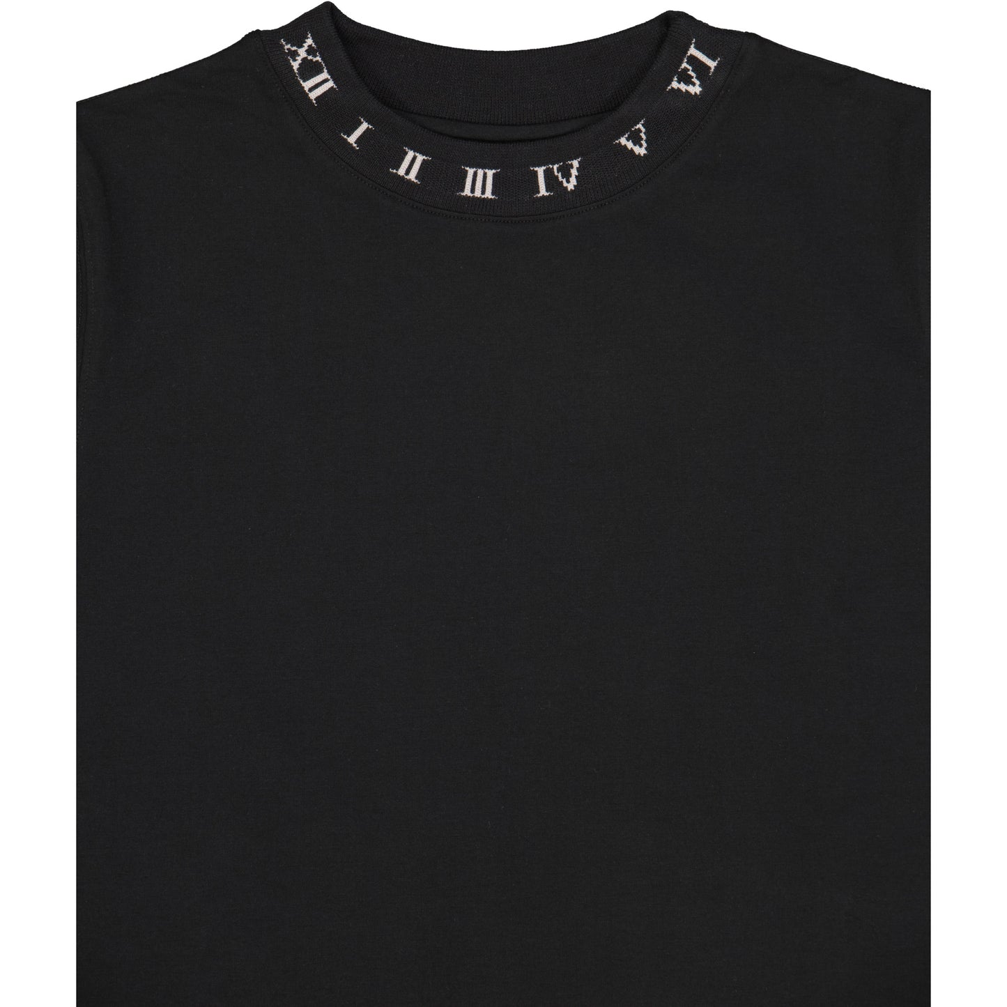 BLACK RIB NECK