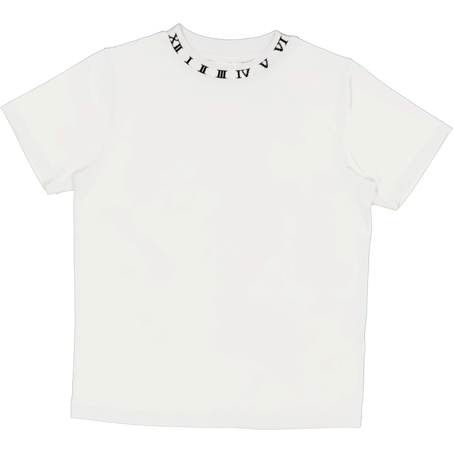 WHITE RIB NECK