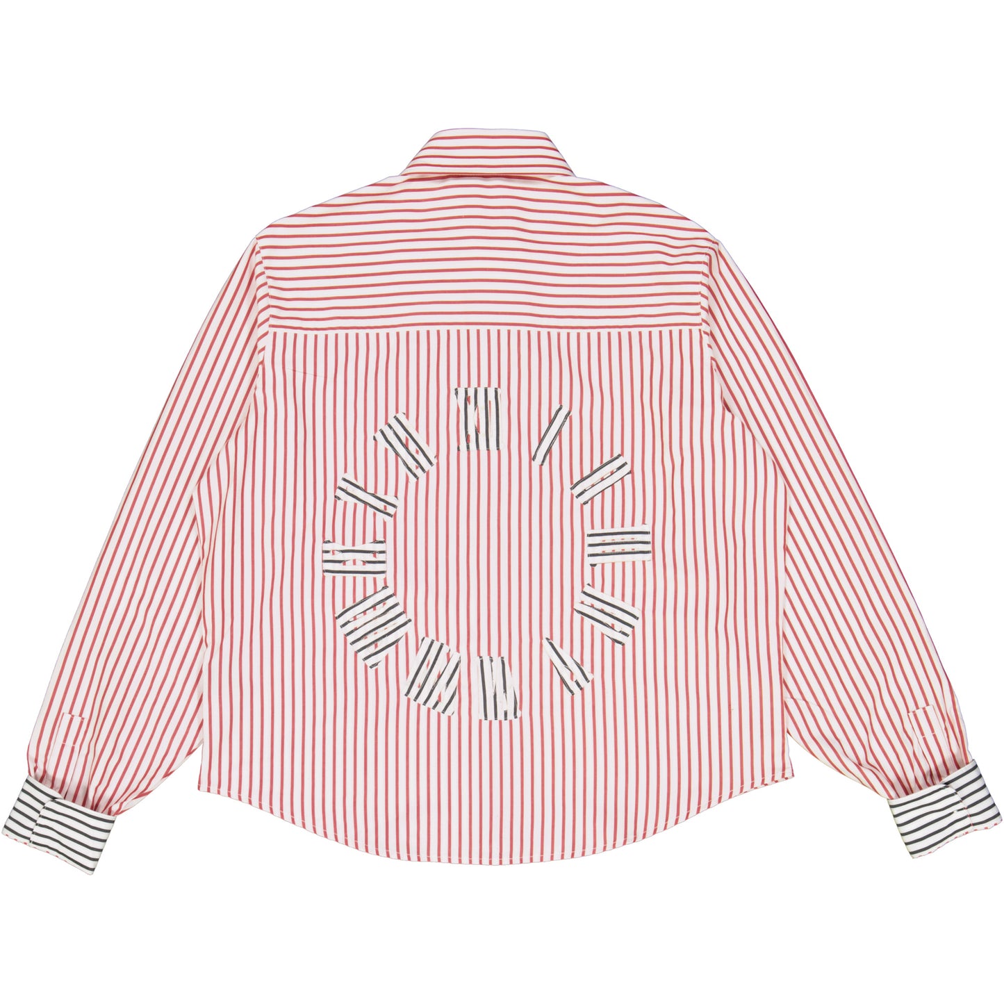 PINK STRIPED LONG SLEEVE SHIRT