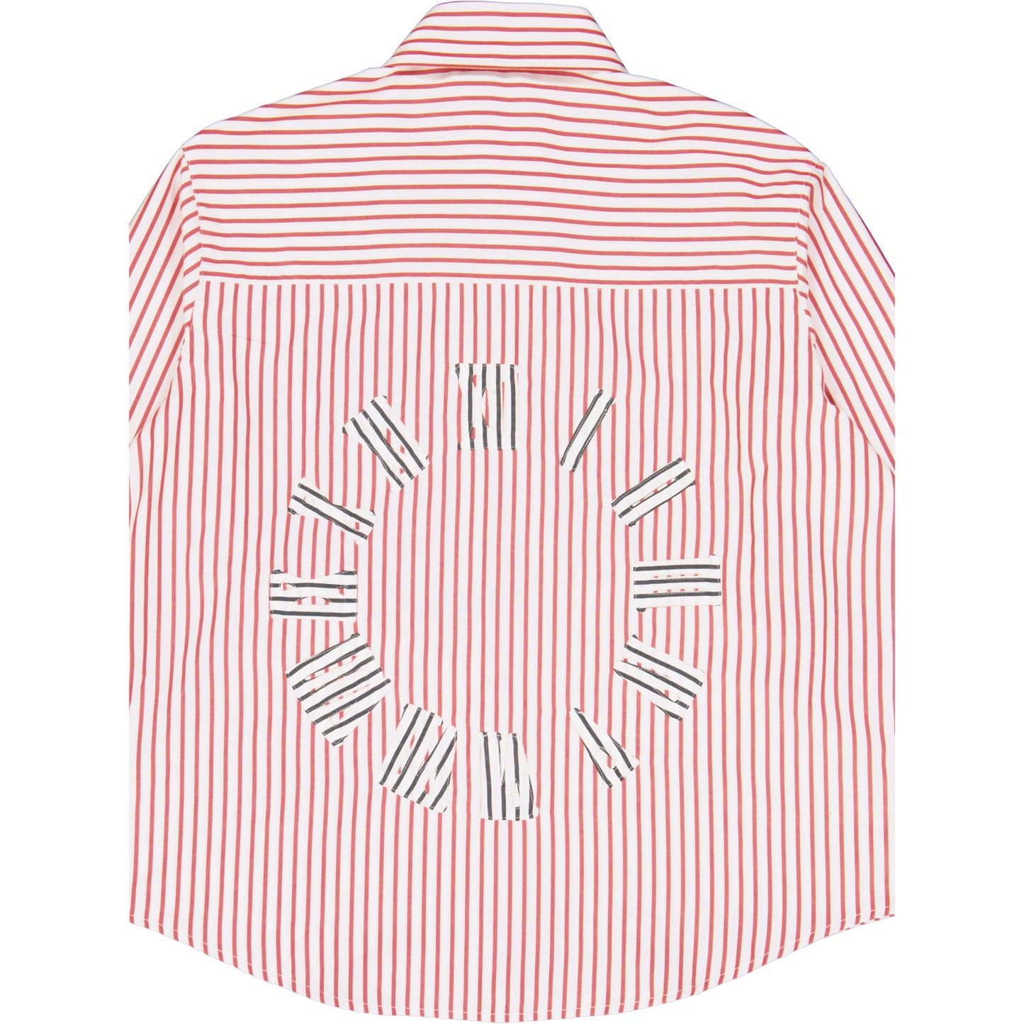 PINK STRIPED LONG SLEEVE SHIRT