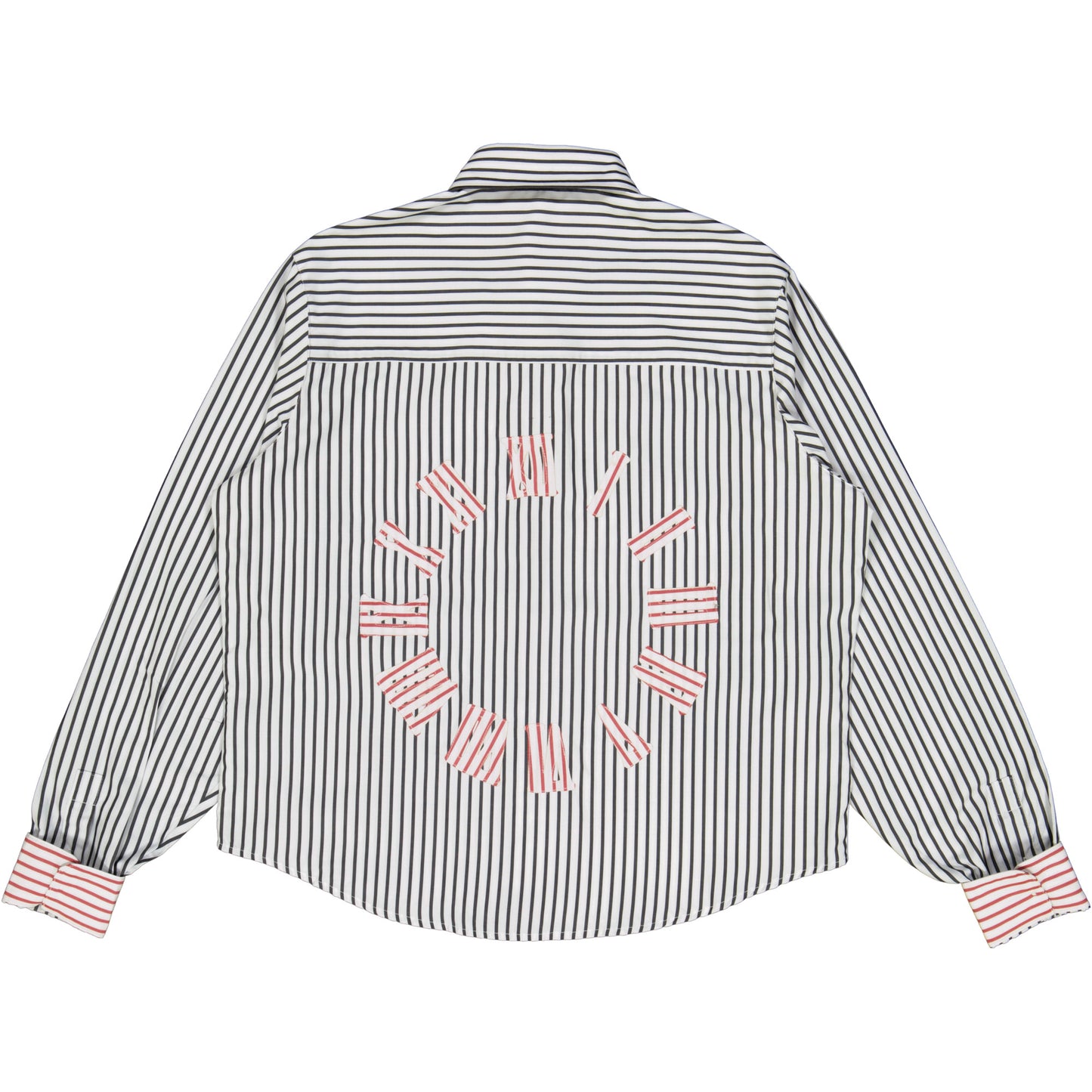 GREY STRIPED LONG SLEEVE SHIRT