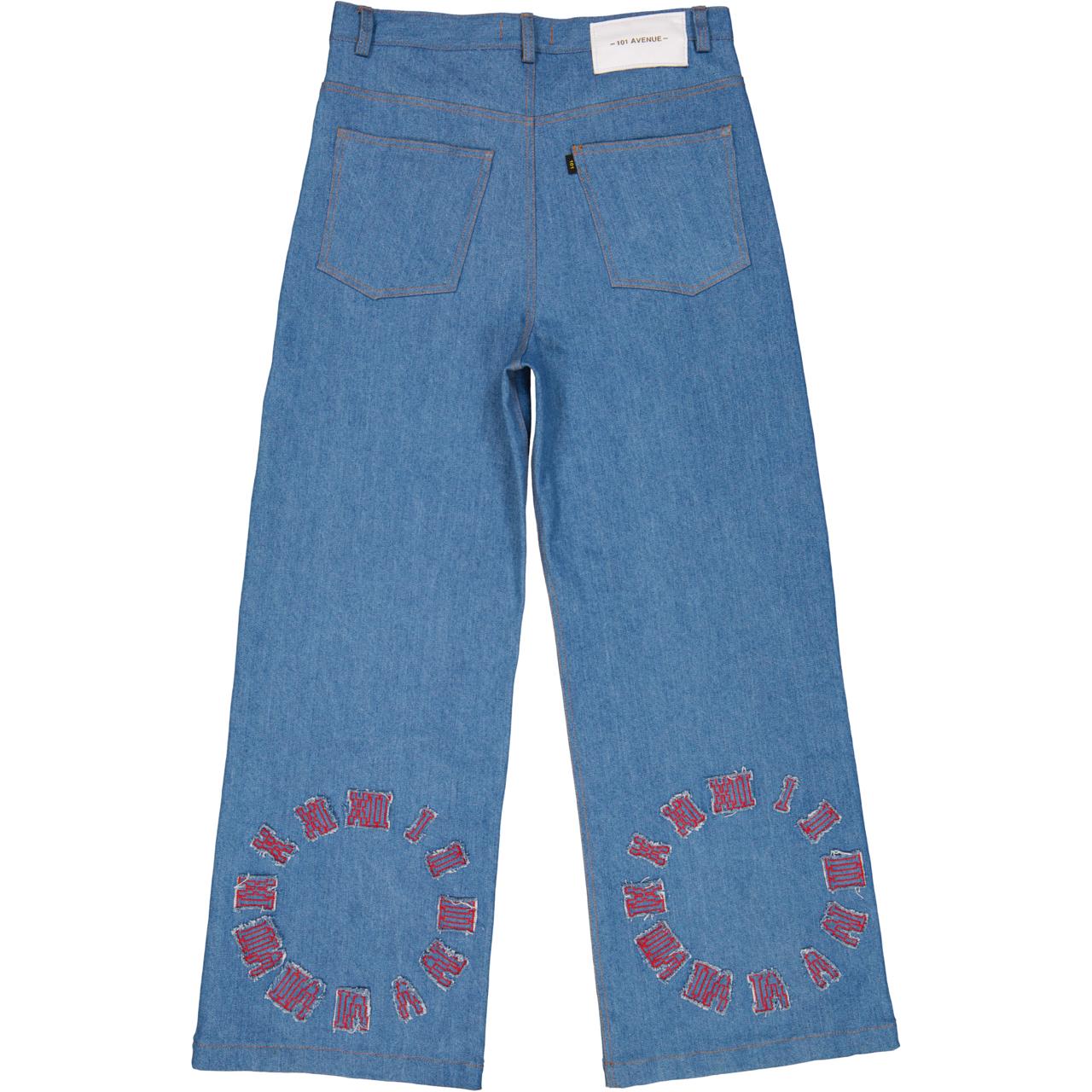 STUDDED JEAN BLUE