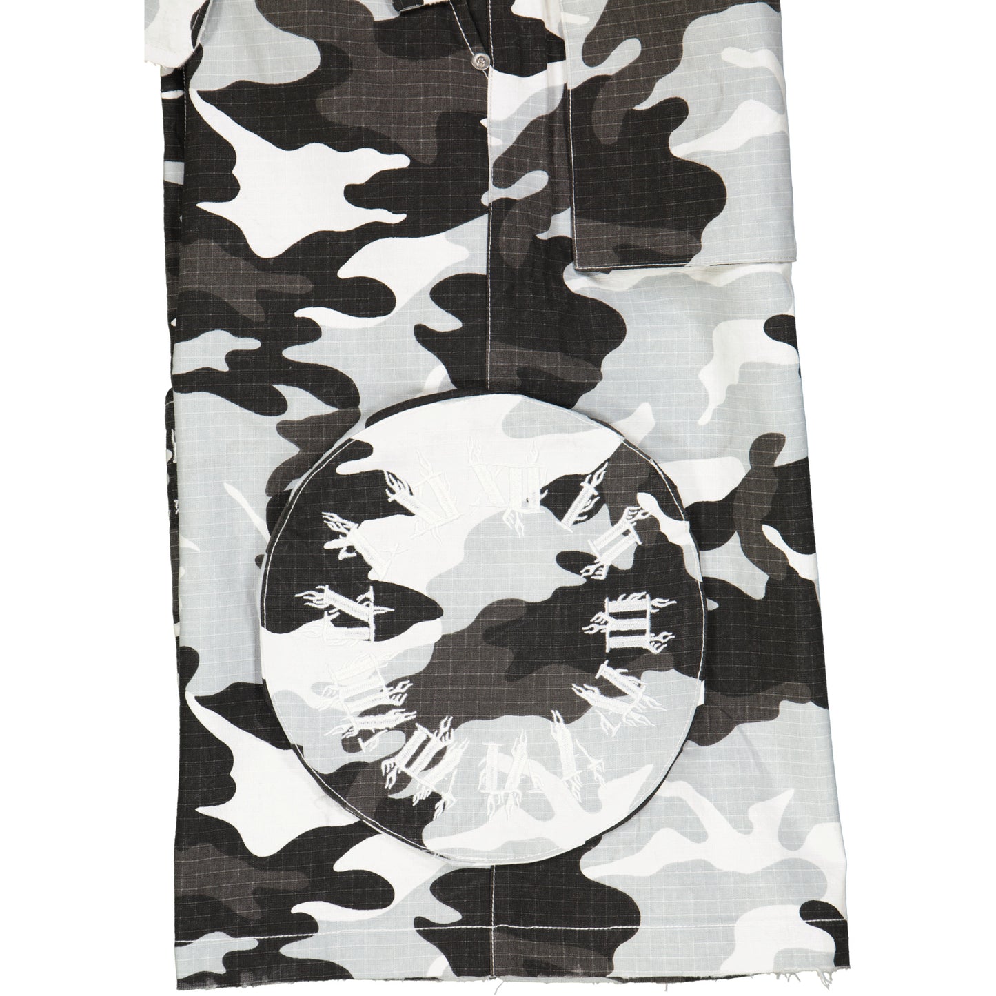 BLACK & WHITE CAMOUFLAGE SHORT